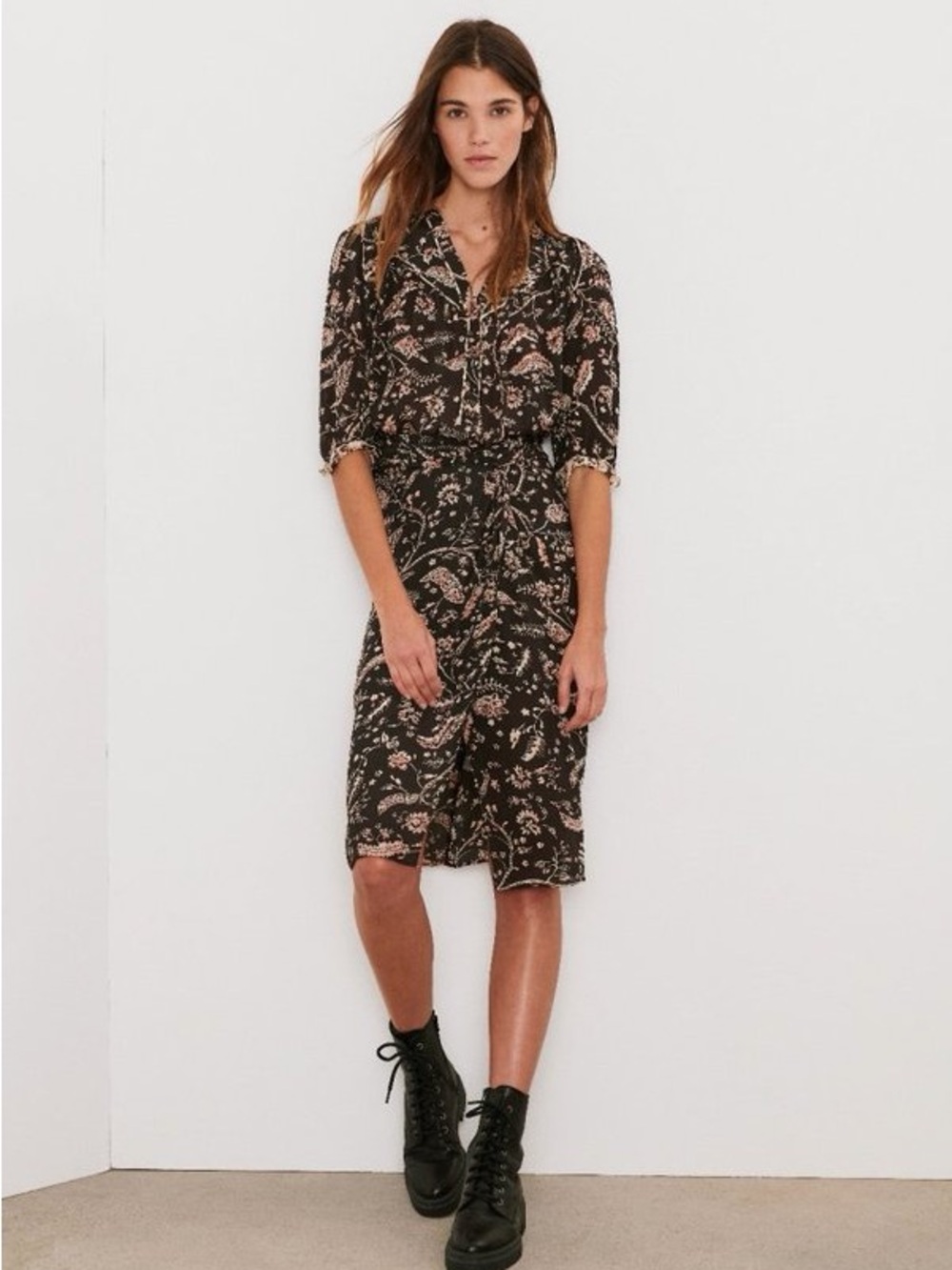 Ba&sh Caia Blouse & Camille Midi Skirts